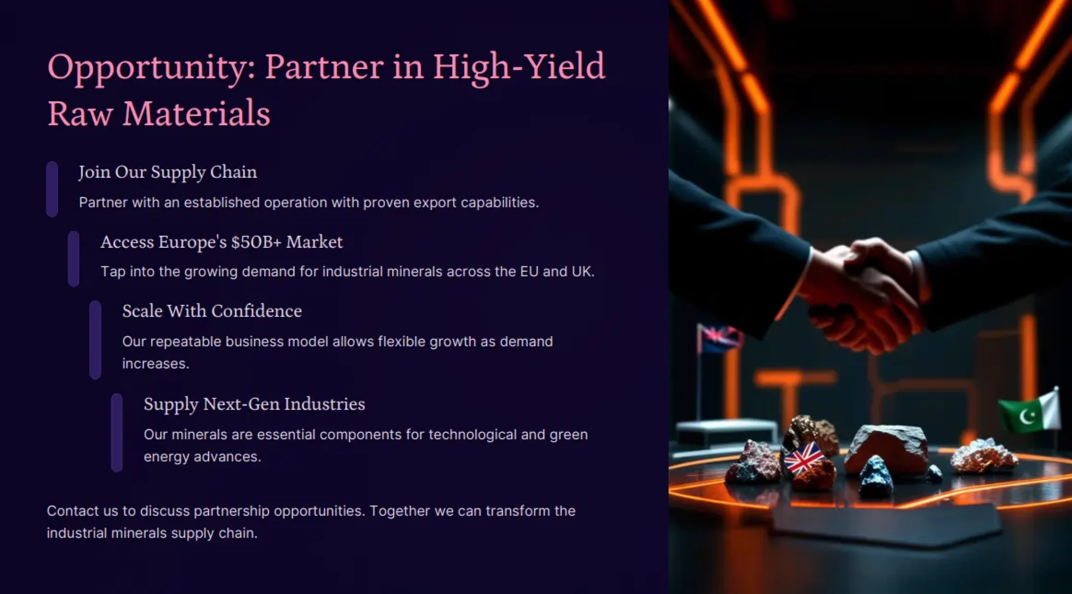 Parterns in high yeild raw materials